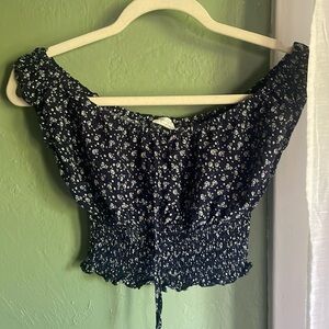 Brandy Melville floral crop top
